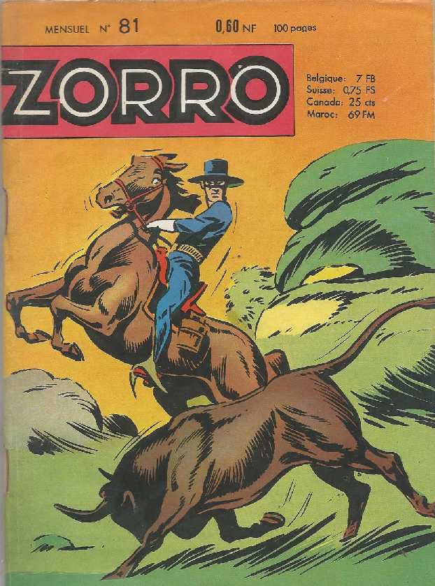 Scan de la Couverture Zorro n 81